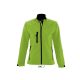 SOL'S SO46800 Roxy női cipzáros softshell dzseki - Green Absinthe