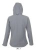 SOL'S SO46802 Replay női kapucnis softshell dzseki - Grey Melange