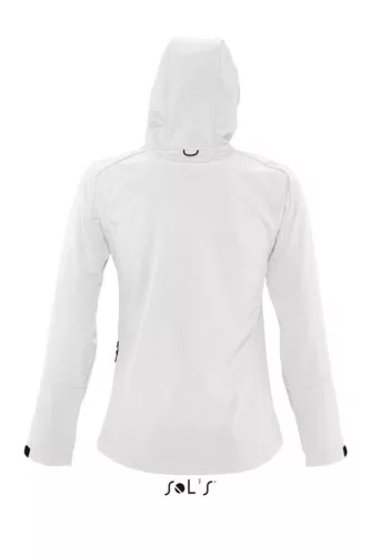 SOL'S SO46802 Replay női kapucnis softshell dzseki - White
