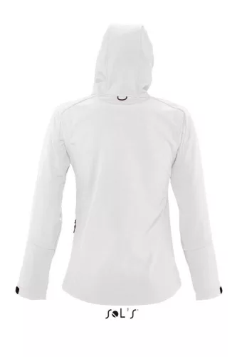 SOL'S SO46802 Replay női kapucnis softshell dzseki - White