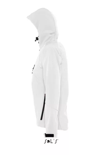 SOL'S SO46802 Replay női kapucnis softshell dzseki - White