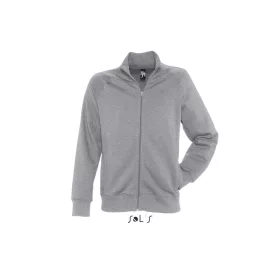   SOL'S SO47200 Sundae férfi cipzáros pulóver - Deep Grey Melange