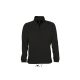 SOL'S SO56000 Ness unisex 1/4 cipzáros galléros pulóver - Black