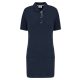 Designed To Work WK209 női rövidújjú hoszított pólóing - Navy/Oxford Grey