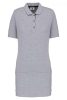 Designed To Work WK209 női rövidújjú hoszított pólóing - Oxford Grey/Navy