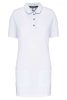 Designed To Work WK209 női rövidújjú hoszított pólóing - White/Navy