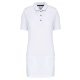 Designed To Work WK209 női rövidújjú hoszított pólóing - White/Navy