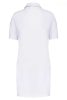 Designed To Work WK209 női rövidújjú hoszított pólóing - White/Navy
