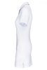 Designed To Work WK209 női rövidújjú hoszított pólóing - White/Navy
