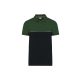 Designed To Work WK210 Eco-friendly uniszex kéttónusú póló - Black/Forest Green