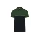 Designed To Work WK210 Eco-friendly uniszex kéttónusú póló - Black/Forest Green