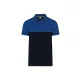 Designed To Work WK210 Eco-friendly uniszex kéttónusú póló - Navy/Royal Blue