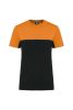 Designed To Work WK304 környezetbarát uniszex rövid ujjú póló - Black/Orange