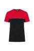 Designed To Work WK304 környezetbarát uniszex rövid ujjú póló - Black/Red