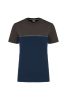Designed To Work WK304 környezetbarát uniszex rövid ujjú póló - Navy/Dark Grey