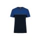 Designed To Work WK304 környezetbarát uniszex rövid ujjú póló - Navy/Royal Blue