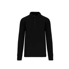 Designed To Work WK4000 pamut galléros pulóver - Black