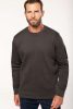 Designed To Work WK4001 Set-in sleeve pamut unisex pulóver - Black