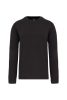 Designed To Work WK4001 Set-in sleeve pamut unisex pulóver - Dark Grey