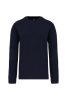 Designed To Work WK4001 Set-in sleeve pamut unisex pulóver - Navy