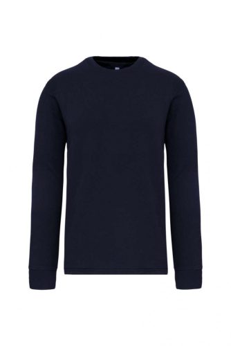 Designed To Work WK4001 Set-in sleeve pamut unisex pulóver - Navy