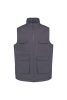 Designed To Work WK607 uniszex párnázott többzsebes mellény - Convoy Grey
