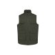 Designed To Work WK607 uniszex párnázott többzsebes mellény - Dark Khaki