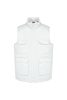 Designed To Work WK607 uniszex párnázott többzsebes mellény - White