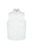 Designed To Work WK607 uniszex párnázott többzsebes mellény - White
