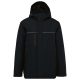 Designed To Work WK650 Uniszex kapucnis parka munkavédelmi esőkabát - Black
