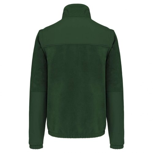 Designed To Work WK9105 uniszex polár dzseki levehető ujjakkal - Forest Green
